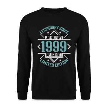Legendary since January 1999 limited edition - Unisex Sweatshirt - black - Front - Alina (178cm) & Michal (187cm)