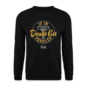 En cas de doute, sortez les pagaies - Gym - Sweat-shirt Unisexe - noir - Devant - Alina (178cm) & Michal (187cm)
