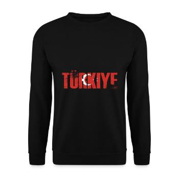 Türkei Osmanli Türkisches - Unisex Pullover - Schwarz - Vorne - Alina (178cm) & Michal (187cm)