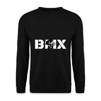 BMX Stuntman Biker - Sweat-shirt Unisexe - noir - Devant - Alina (178cm) & Michal (187cm)