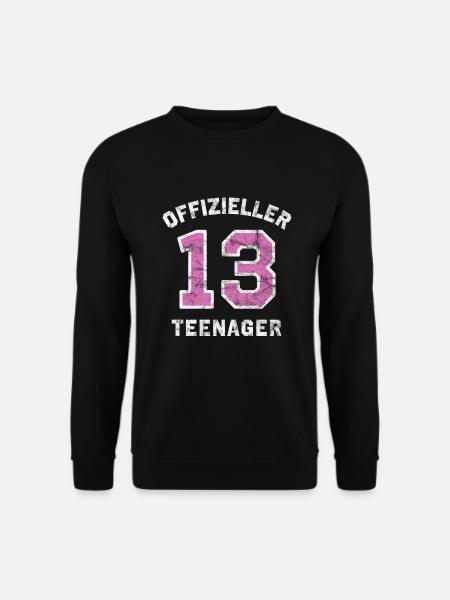 Teenager 13. Geburtstag Mädchen - Unisex Pullover - Schwarz
