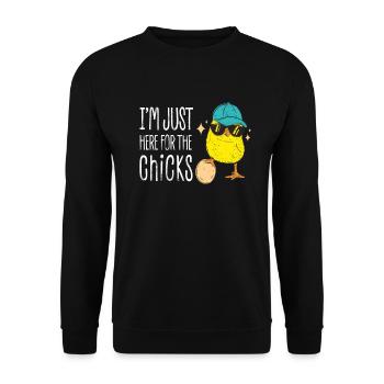 Baby Boy Outfit Easter - Unisex Sweatshirt - black - Front - Alina (178cm) & Michal (187cm)