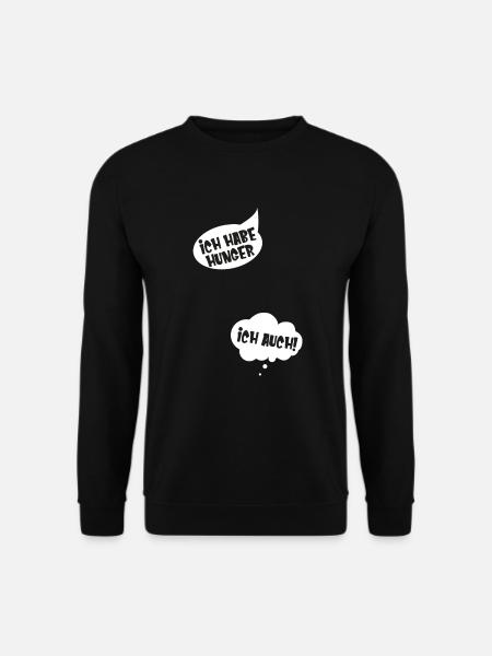 Ich habe Hunger Schwangerschaft verkünden - Unisex Pullover - Schwarz
