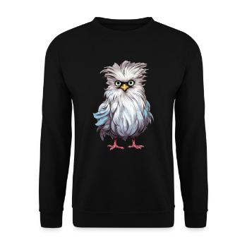 Farmer Farmer Silk Chicken Chickens Hen Gift - Unisex Sweatshirt - black - Front - Alina (178cm) & Michal (187cm)