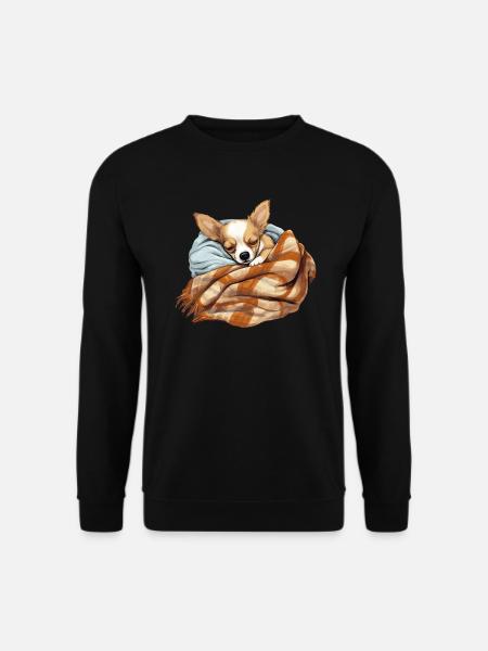 Sleeping Chihuahua Dog Dog Friend - Unisex Sweatshirt - black