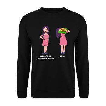 Christmas design for young proud Pinoys - Unisex Sweatshirt - black - Front - Alina (178cm) & Michal (187cm)