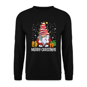 Joyeux Noël Noël Gnome Nains - Sweat-shirt Unisexe - noir - Devant - Alina (178cm) & Michal (187cm)