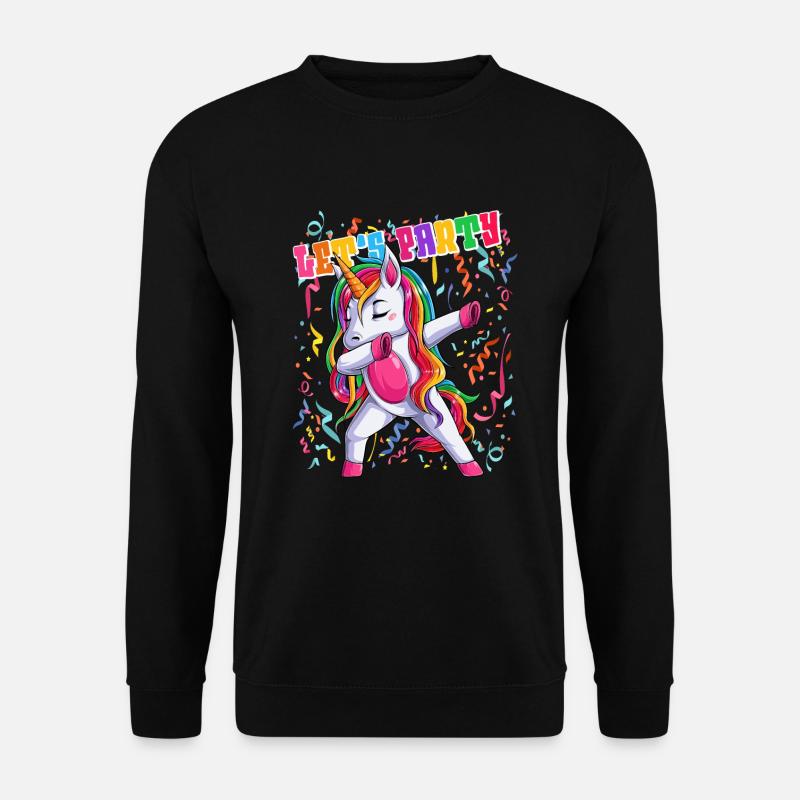 Einhorn Kostüm Fasching Karneval Fasnacht - Unisex Pullover - Schwarz