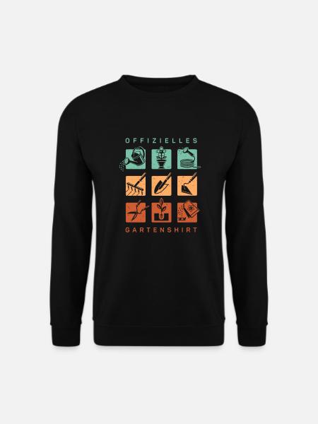 Pas de temps que le jardin appelle papa maman jardinier - Sweat-shirt Unisexe - noir