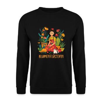 Gartenprinzessin Garten Muttertag Mama Gärtner - Unisex Pullover - Schwarz - Vorne - Alina (178cm) & Michal (187cm)
