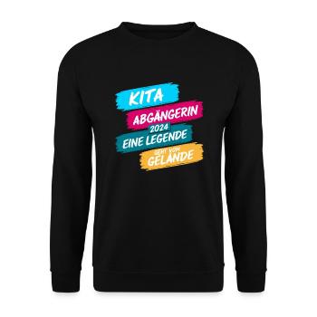 Daycare Leaver 2024 School Enrollment Schoolchild - Unisex Sweatshirt - black - Front - Alina (178cm) & Michal (187cm)