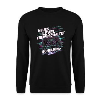 School enrollment back to school boys schoolchild 2024 - Unisex Sweatshirt - black - Front - Alina (178cm) & Michal (187cm)