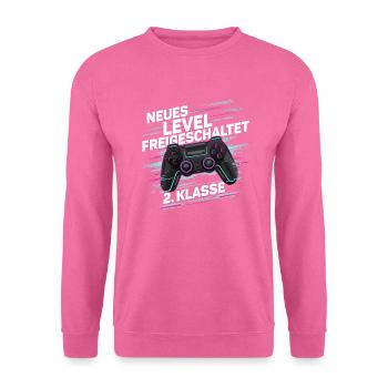 Boys Schoolchild 2nd Grade Gamer Gamer - Unisex Sweatshirt - pink - Front