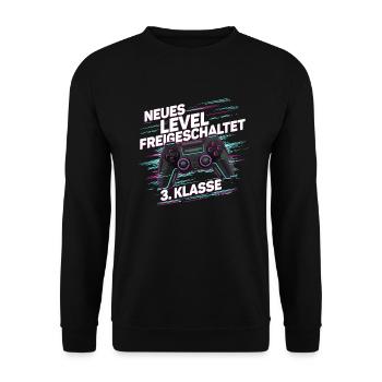 Garçons Écolier 3ème année Gamer Gamer - Sweat-shirt Unisexe - noir - Devant - Alina (178cm) & Michal (187cm)