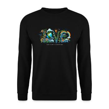 Le Jour de la Terre est chaque jour Climat Nature Environnement Terre - Sweat-shirt Unisexe - noir - Devant - Alina (178cm) & Michal (187cm)