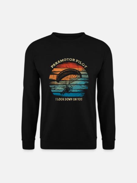 Paragleiten Motorgleitschirm Fliegen Hängegleiten - Unisex sweater - sort