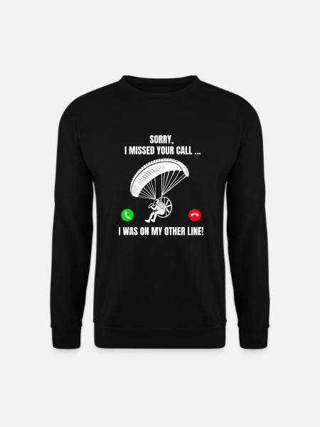 Paragleiten Motorgleitschirm Fliegen Hängegleiten - Unisex sweater - sort