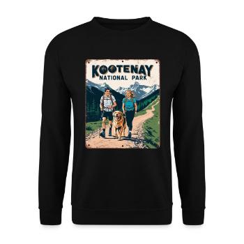 Parc national Kootenay Aventure Nature - Sweat-shirt Unisexe - noir - Devant - Alina (178cm) & Michal (187cm)
