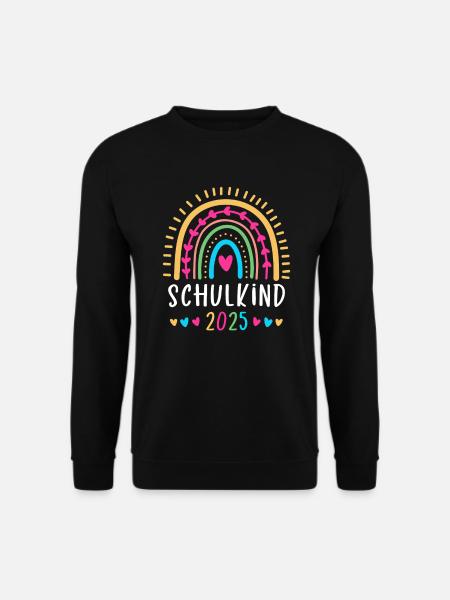 Einschulung Schulanfang Mädchen Schulkind 2025 - Unisex Pullover - Schwarz