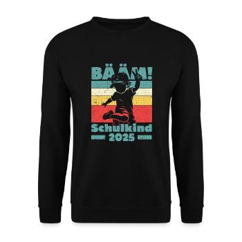 Enrollment Back to School Boys Schoolchild 2025 - Unisex Sweatshirt - black - Front - Alina (178cm) & Michal (187cm)