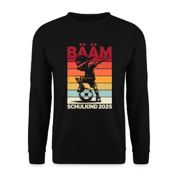 Enrollment Back to School Boys Schoolchild 2025 - Unisex Sweatshirt - black - Front - Alina (178cm) & Michal (187cm)