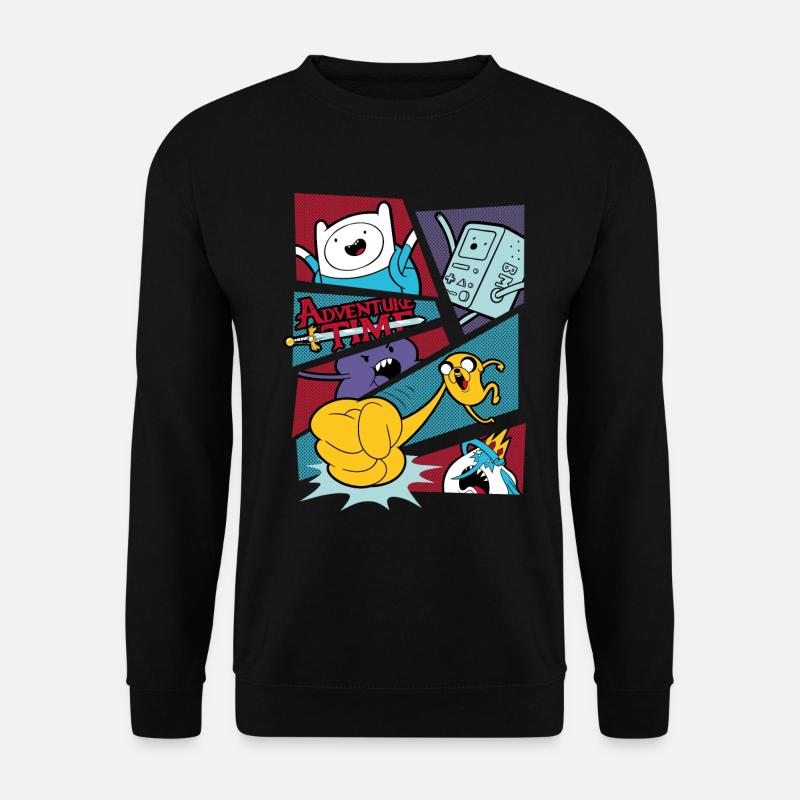 Adventure Time Comic Panel - Unisex Sweatshirt - black
