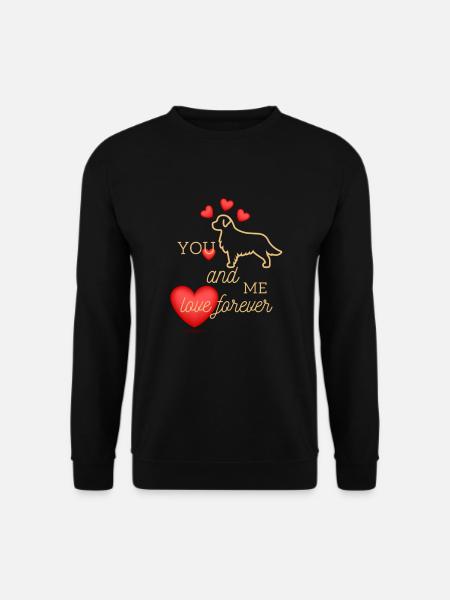 Tierliebe; Hundefreund - Unisex Pullover - Schwarz