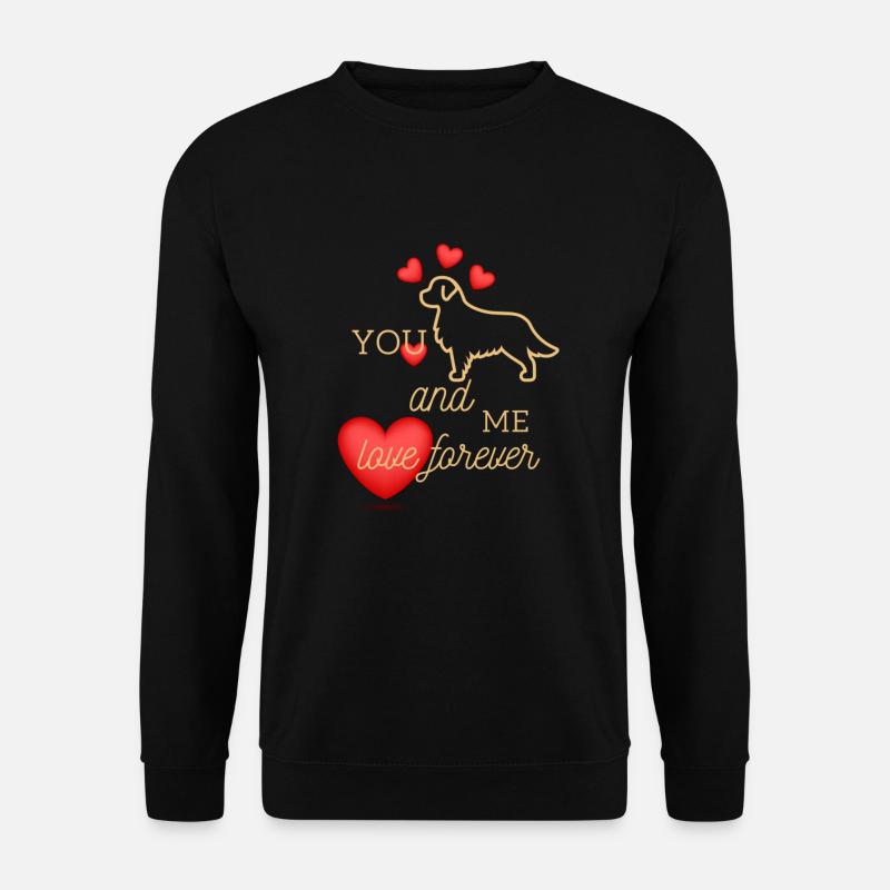 Tierliebe; Hundefreund - Unisex Pullover - Schwarz