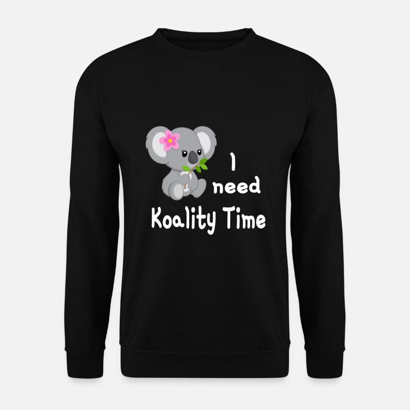 Koala needs Koality Time - Unisex Sweatshirt - black