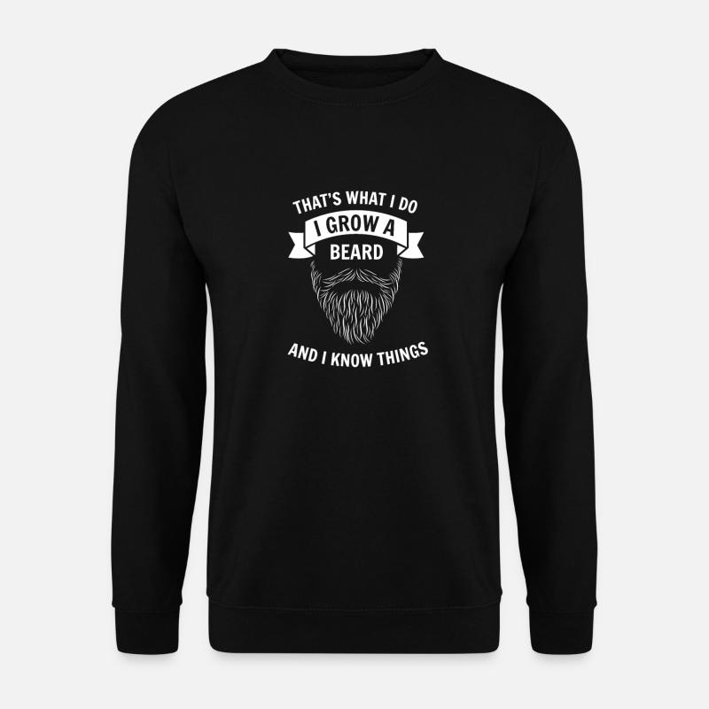 barbe - Sweat-shirt Unisexe - noir