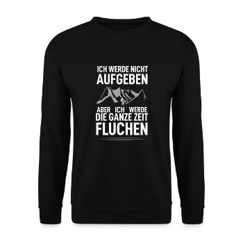 Bike MTB Biker Rad BMX Fahrrad Rennrad Frau Lustig - Unisex Pullover - Schwarz - Vorne - Alina (178cm) & Michal (187cm)