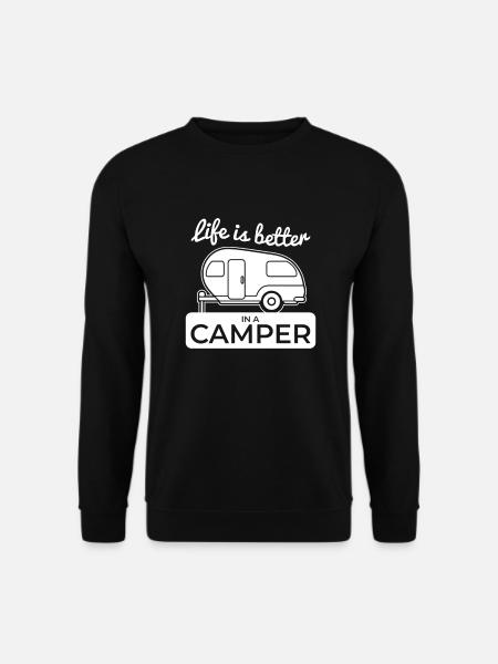 Camping - Unisex Sweatshirt - black