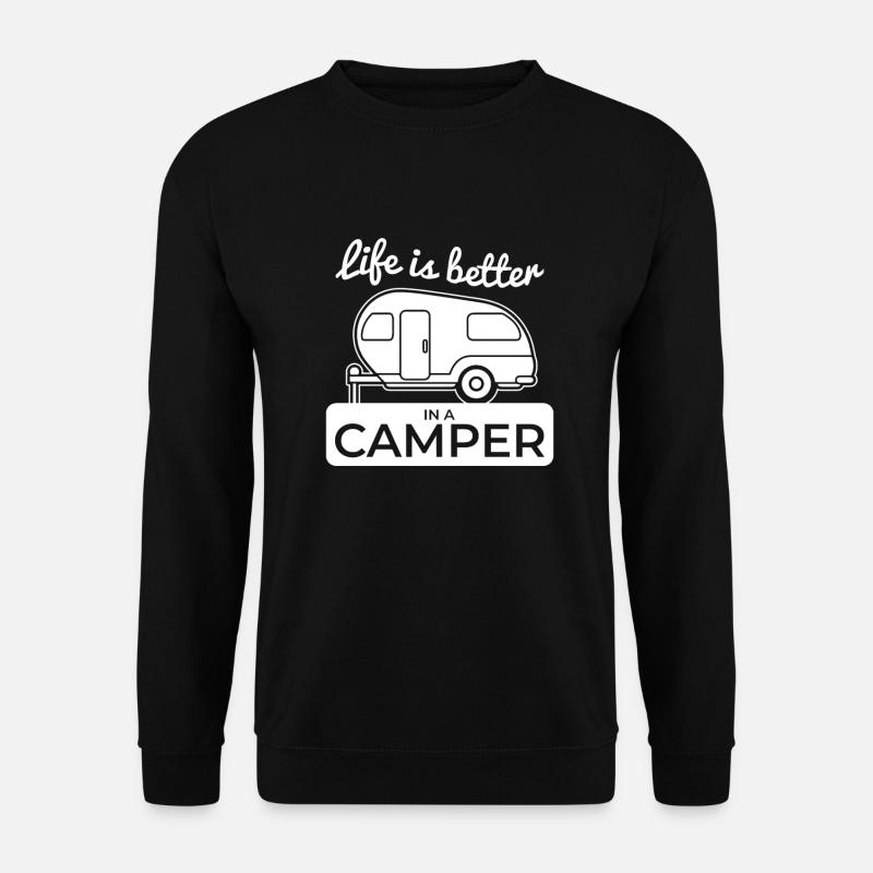 Camping - Unisex Sweatshirt - black