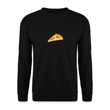 Stolzer Papa Tochter Vater Sohn Geschenk Spruch - Unisex Pullover - Schwarz - Vorne - Alina (178cm) & Michal (187cm)