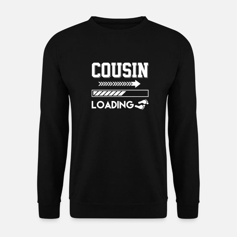 Cousin Geschenk Cousine Spruch Bald Lustig Familie - Unisex Pullover - Schwarz