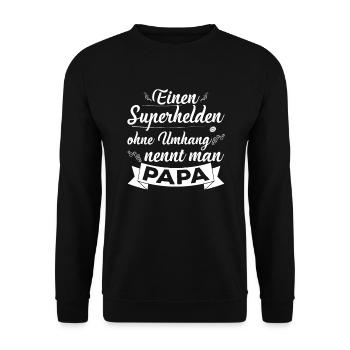 Fête des pères - Sweat-shirt Unisexe - noir - Devant - Alina (178cm) & Michal (187cm)
