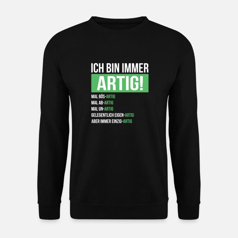 Lustig - Unisex Pullover - Schwarz
