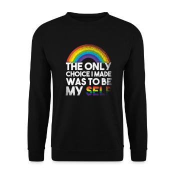 LGBTQ - Unisex Pullover - Schwarz - Vorne - Alina (178cm) & Michal (187cm)