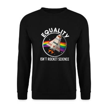 Rainbow Lesbian Pride LGBT drapeau CSD Homosexual - Sweat-shirt Unisexe - noir - Devant - Alina (178cm) & Michal (187cm)