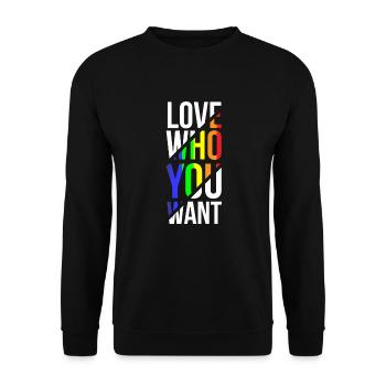 Gay Pride - Sweat-shirt Unisexe - noir - Devant - Alina (178cm) & Michal (187cm)