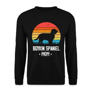 Boykin Spaniel - Unisex Sweatshirt - black - Front - Alina (178cm) & Michal (187cm)