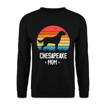 Chesapeake Bay Retriever - Unisex Pullover - Schwarz - Vorne - Alina (178cm) & Michal (187cm)