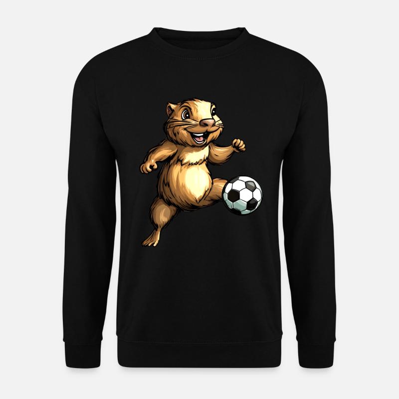 Murmeltiere Fussball - Unisex Pullover - Schwarz