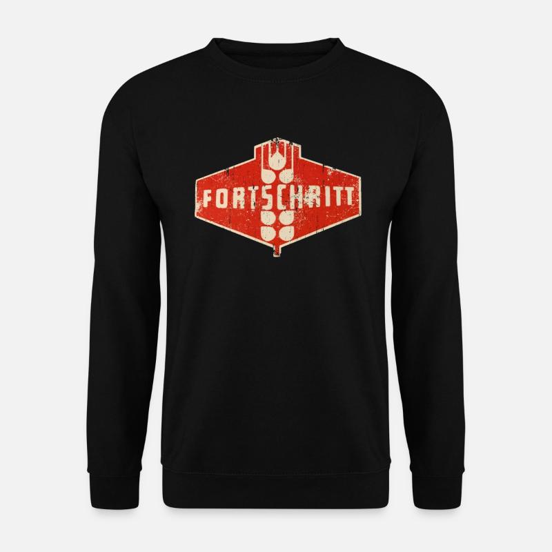 DDR Fortschritt Traktor - Landmaschinen - Unisex Pullover - Schwarz