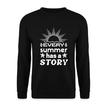 Every Summer Has A Story - Unisex Sweatshirt - black - Front - Alina (178cm) & Michal (187cm)