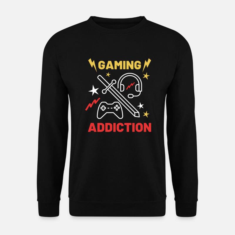 Gaming addiction - Unisex Sweatshirt - black