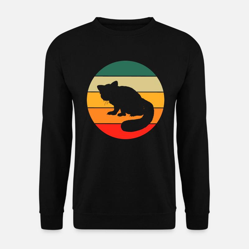 Retro Roter Panda - Unisex Pullover - Schwarz