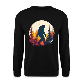 Sasquatch Mythe Yeti Cadeau Coloré Bigfoot - Sweat-shirt Unisexe - noir - Devant - Alina (178cm) & Michal (187cm)