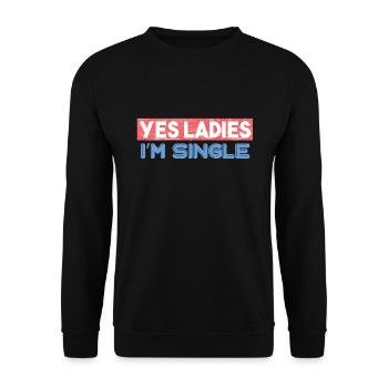 Dire drôle pour le cadeau des hommes célibataires - Sweat-shirt Unisexe - noir - Devant - Alina (178cm) & Michal (187cm)