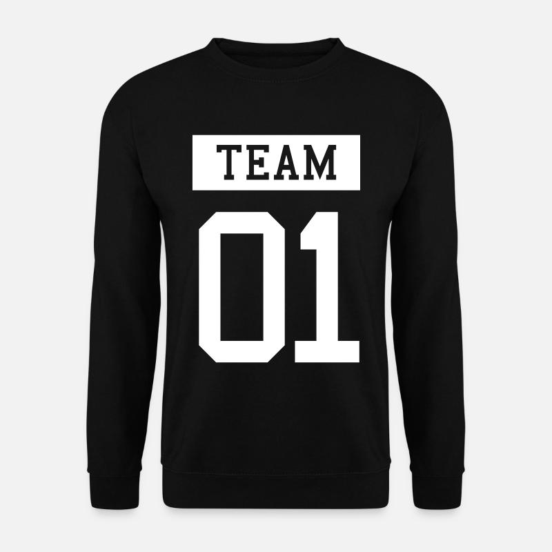 DREAM TEAM Partnerlook P58 B - Unisex Pullover - Schwarz